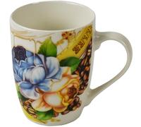 Catergold Mugs Set Coffee Tea Hot Chocolate Milk Tumbler Large Mugs for Multipurpose House Office Cafes Use Ideal for Gifting Tableware (Blue&Yellow 1pc 310ml)