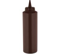 Catergold Plastic Squeezable Sauce Dispenser Coloured Squeeze Bottle 750ml (Brown)