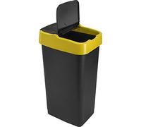 Catergold Recycle Bin Push&Up 60 Liter with Bin Bag for Home Kitchen Office Rubbish Trash Bin (Yellow)
