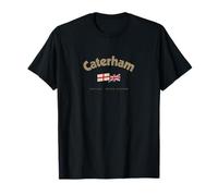 Caterham City Name Vintage UK Flag British Flag T-Shirt