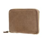 Caterina Lucchi Leather Purse Nina Wallet Small Zip Around Burro Light Brown