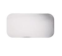 Fiesta Green Waxed Lids for Large Foil Containers, Pack of 500, Dimensions: 201(W) x 109(D)mm, Fits CD951 Fiesta Large Foil Containers, CD952