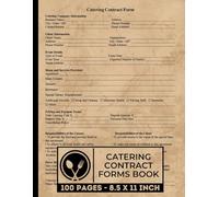 Catering Contract Forms Book: Catering Service Agreement Form | 50 Forms
