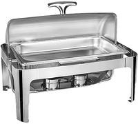 Catering Heating rs - Stainless Steel Buffet Hot Plates, Buffet rs, Heating Plates, Hot Pot Buffet Sets, Heating Plates For Parties, Holidays And Enterta,Visual Cover - Single-9L (Steel Cover Single)