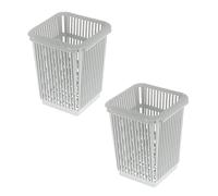 Catering Parts UK Square Cutlery Insert Pack of 2 | Dishwasher Cutlery Baskets | Dishwasher Cutlery Holder Square | Small Grey Size: 110 x 110 x H140mm