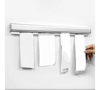 Catering Receipt Holder, 50 cm Self-Adhesive Receiptts Holder Aluminium Alloy Tab Grabber, Catering Receipt Rail, Note Strip, Clamp Strip for Kitchen (1 PCS)