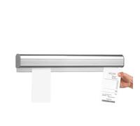 Catering Receipt Holder, Wall Hanging Receipt Holder, 50 cm, Self-Adhesive Receipt Holder, Ticket Holder, Aluminium Alloy Tab Grabber, Catering Receipt Rail, Note Strip, Clamp Strip for Kitchen, Cafés
