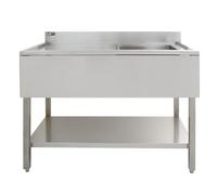 Catering Sink Stainless Steel Commercial Kitchen Single Bowl Left Hand Drainer