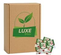 Catering Tea Sachets Individually Wrapped Envelopes | Pack of 100 Envelopes for Home, Office or Travel | Black Tea Bags | Compatible For PG Tips By Luxe Bitez