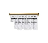 Catering Ticket Rail, Adhesive Tab Grabber, Back kitchen order folder,Order Receipt Clip for to Do List ,Paper Memo Peg, Piano Sheet Music, Postcard(800mm)