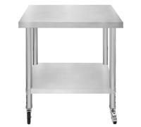 Monster Shop KUKoo Work Table Â 76Cm X 45Cm X 86Cm, Silver