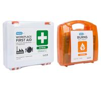 Catering & Workplace First Aid Kit with Small Burns Kit | HSE Compliant Emergency First Aid for Kitchens, Offices & Commercial Use