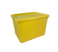 CateringBase Essentials Yellow Colour Food Safe 4 Litre Ice Cream Tubs with lids/Food Storage Containers with lids (Pack of 10)