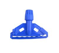 CateringBase Kentucky Mop Holder, Blue, Plastic Clip, Heavy Duty Colour Coded Mop Head Fitting Compatible with Robert Scott handles.