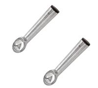 CateringBase Stainless Steel Ice Cream Scoop, 2oz Capacity, Pack of 2, with Brown Cap
