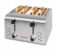 Caterlite 4 Slot Toaster Stainless Steel 190(H) x 255(W) x 270(D)mm 1.8kW