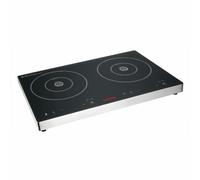 Caterlite Double Induction Hob in Silver Stainless Steel with Touch Control