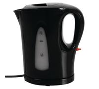 Caterlite 1kW Hotel Room Cordless Electric Kettle 1 Litre, Black, Automatic Cut Off, Overheat Protection, Holiday Let Appliance, CJ886
