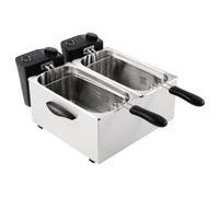 Caterlite Light Duty Double Tank Countertop Fryer 2 x 3.5Ltr - GG199 Catering