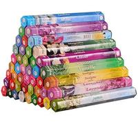 Catermax Max Aroma Aromatherapy Incense Pack, Multi-Fragrance Premium, Jasmine, Musk, Vanilla, Sandal, Night Queen, Lavender, Mogra, Rose, 96 Incense Sticks