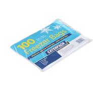 Caterpack - 100 Pack Medium Freezer Bags - Food Storage Bags With Twist Ties, BPA Free, Resealable, Durable, Clear Plastic Bags For Freezer, Kitchen, Meal Prep, 25cm x 38cm