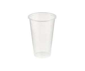 Caterpack by Robinson Young Plastic Tumblers 0.5 Pint, Clear Plastic Half Pint Party Cups, Disposable and Recyclable, 50 Pack