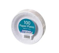 Caterpack by Robinson Young Plates 18cm White 100 pack