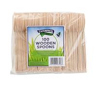 Caterpack Enviro Wooden Spoons (Pack of 100) RY10569