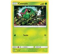 Caterpie 1/68 Common Reverse Holo Pokemon Card (Hidden Fates) + 1x TitanCards® Toploader