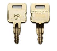 Caterpillar 5P8500 2pcs Master Plant Key for Ignition Switch Construction/Agricultural Machinery - Excavators - Diggers - Dumper Trucks - Tractors - Telehandlers - Forklifts - Dozers - Tools