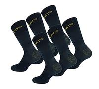 Caterpillar 6 Pairs Men's Work Socks Accident Protection Double Reinforced Heel and Toe Yarn Excellent Quality Cotton Sponge