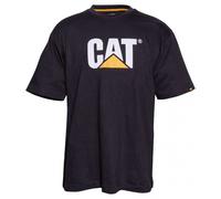 Caterpillar Black Trademark Logo Tee Work T-Shirt Print Cotton Comfort S-4XL