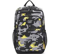 Caterpillar Cat Bennett Everyday Travel School Backpack Daypack 30L (84184-634 Camo Black/Grey/Yellow)