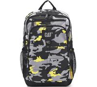 Caterpillar Cat Bennett Everyday Travel School Backpack Daypack 30L (84184-634 Camo Black/Grey/Yellow)