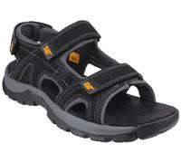 Caterpillar Men's CAT Mens Giles Full Grain Leather Sandals - Black - Size: 10