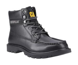 Caterpillar CAT Lifestyle Colorado Moc Toe Leather Mens Black Ankle Boots - Size UK 12