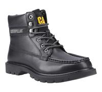 Caterpillar CAT Lifestyle Colorado Moc Toe Leather Mens Black Ankle Boots - Size UK 8