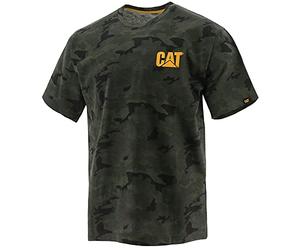 Caterpillar Cat Men's Trademark T-Shirt (Regular and Big & Tall Sizes), Night Camo, Large