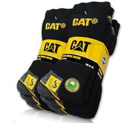Caterpillar Cat Real Work Socks Women's Men's Work Socks Business Socks Stockings Choice of Sizes 35-50 6 Pairs, 6 Pairs Black, 39-42