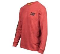 Caterpillar CAT Trademark Banner brick cotton long-sleeve T-Shirt 1510034