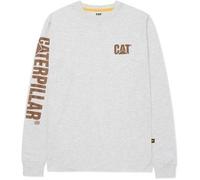 Caterpillar CAT Trademark Logo cream cotton long-sleeve T-Shirt #1510034