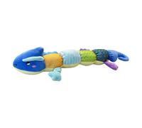 Caterpillar Chew Toy, Animal Squeaky, Lightweight Color Variety Plush Texture Cuddle Interactive Exercise Play, Pet Toy for Dogs Cats Indoor, 20.87x4.72x3.94Inches, Blue