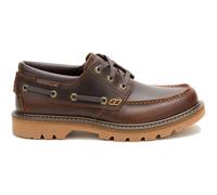 Caterpillar Colorado Boat Lo Leather Men's British Tan Lace-Up Shoes - UK 7