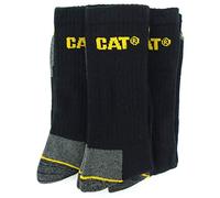Caterpillar Combed Cotton Work Socks (Pack Of 3) (6-11 UK) (Black)