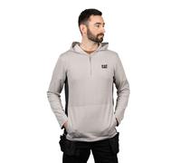 Caterpillar Coolmax Quarter Zip Hoodie Men's - Adult - Heather Grey | Hoodies | Heather Grey | UK Size XXL