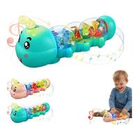 Caterpillar Crawling Toy, Caterpillar Design Tummy Time Toy with Light & Music Musical Light Up,CrawlingToy, Interactive Tummy Time Toys,Moving Crawlings Baby Toys for Early Learning and Play