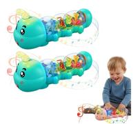 Caterpillar Crawling Toy, Caterpillar Design Tummy Time Toy with Light & Music Musical Light Up,CrawlingToy, Interactive Tummy Time Toys,Moving Crawlings Baby Toys for Early Learning and Play