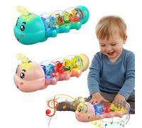 Caterpillar Crawling Toy, Caterpillar Design Tummy Time Toy with Light & Music Musical Light Up,CrawlingToy, Interactive Tummy Time Toys,Moving Crawlings Baby Toys for Early Learning and Play