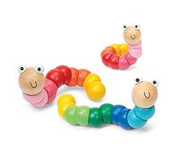 Caterpillar Crawling Toy - Colorful, Flexible, Baby Education Wooden Toy - Random Color