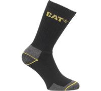 Caterpillar Workwear Crew Work Sock 3 Pair Pack Black 6-11 Colour: Bla 6-11